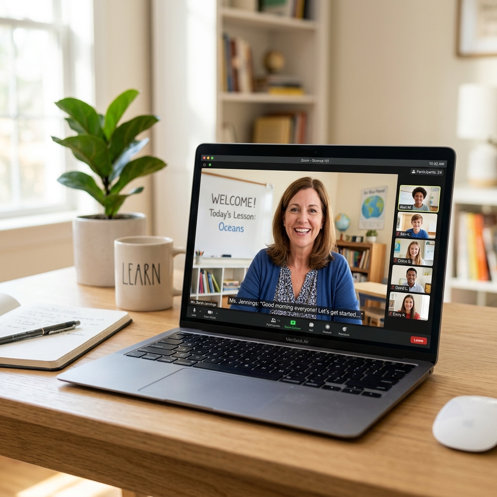 Online teaching with interactive virtual classroom